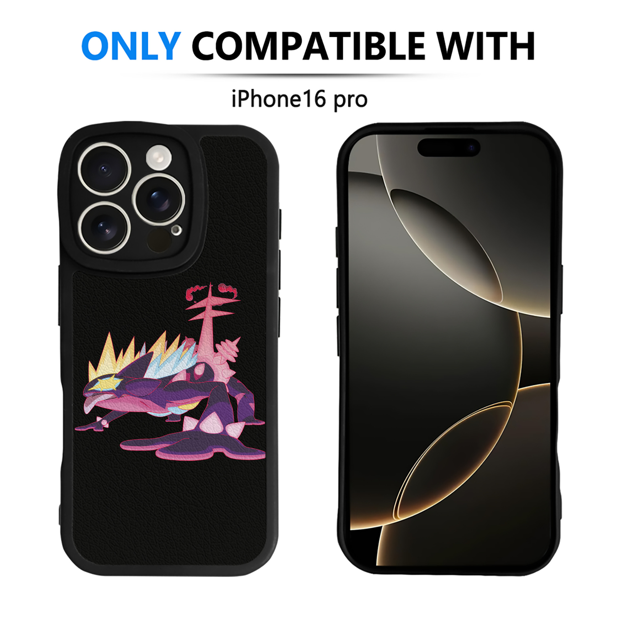（画像用） ポケットモンスター Pokémon 【iPhone 16シリーズ対応】シリコンスマホケース（レザー調） 材質：シリコン